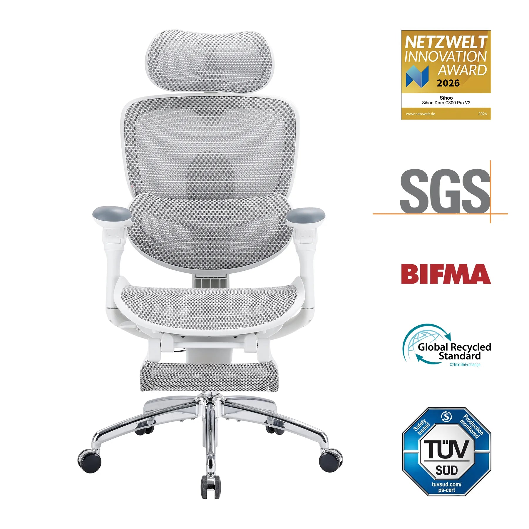 Doro C300 Pro V2 Adaptive Ergonomic Chair – EU Sihoo official Shop Doro C300 Pro V2 Adaptive Ergonomic Chair – EU Sihoo official Shop