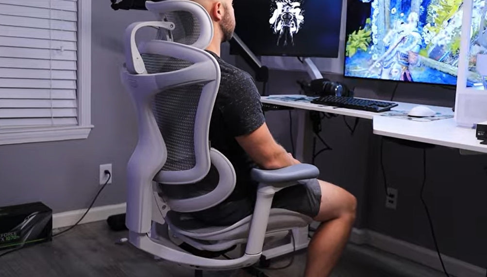 Ergonomischer Bürostuhl mit dynamischer Lordosenstütze