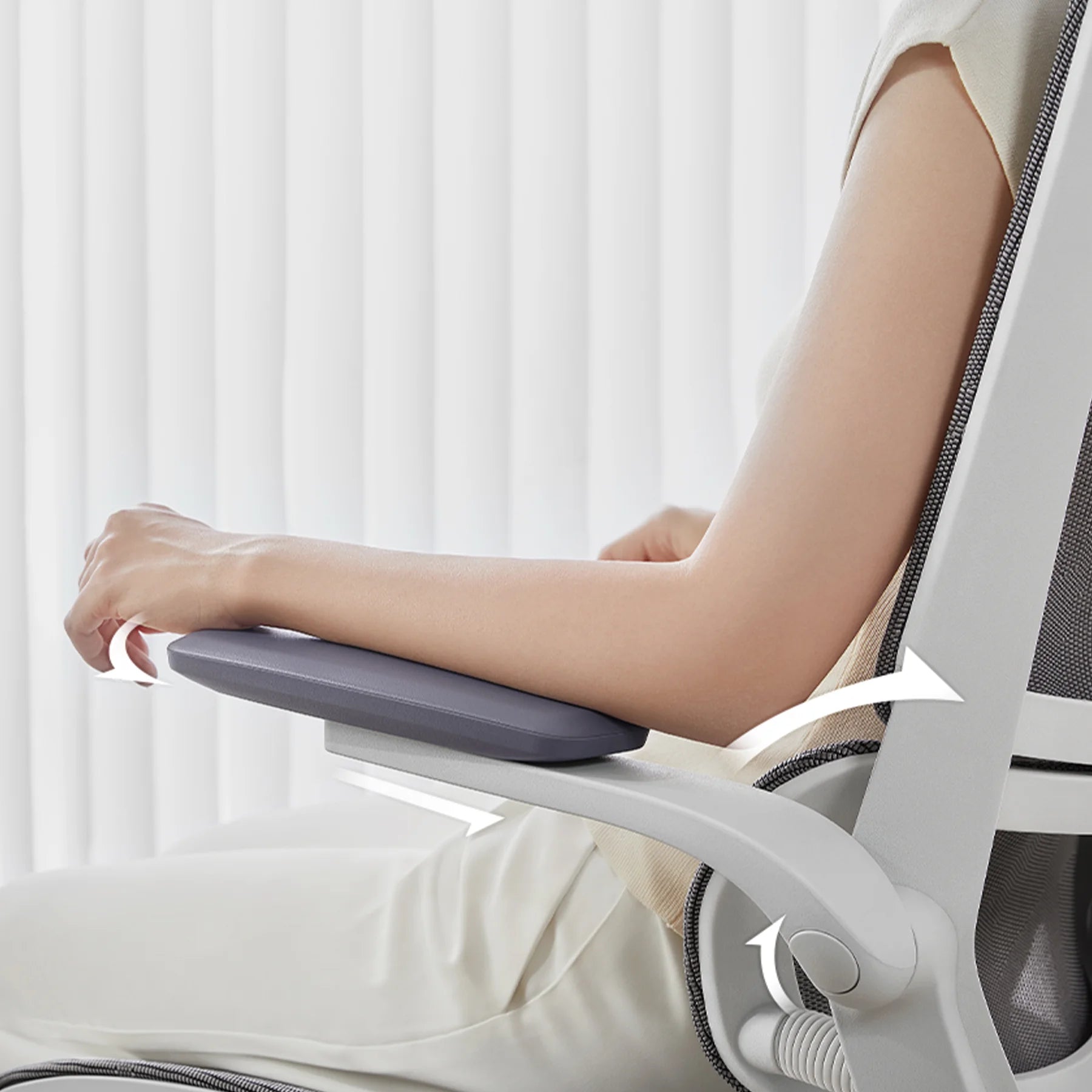 Sihoo M59AS Ergonomic Office Chair with Dual-Section Backrest & 3D Flip-up Armrests