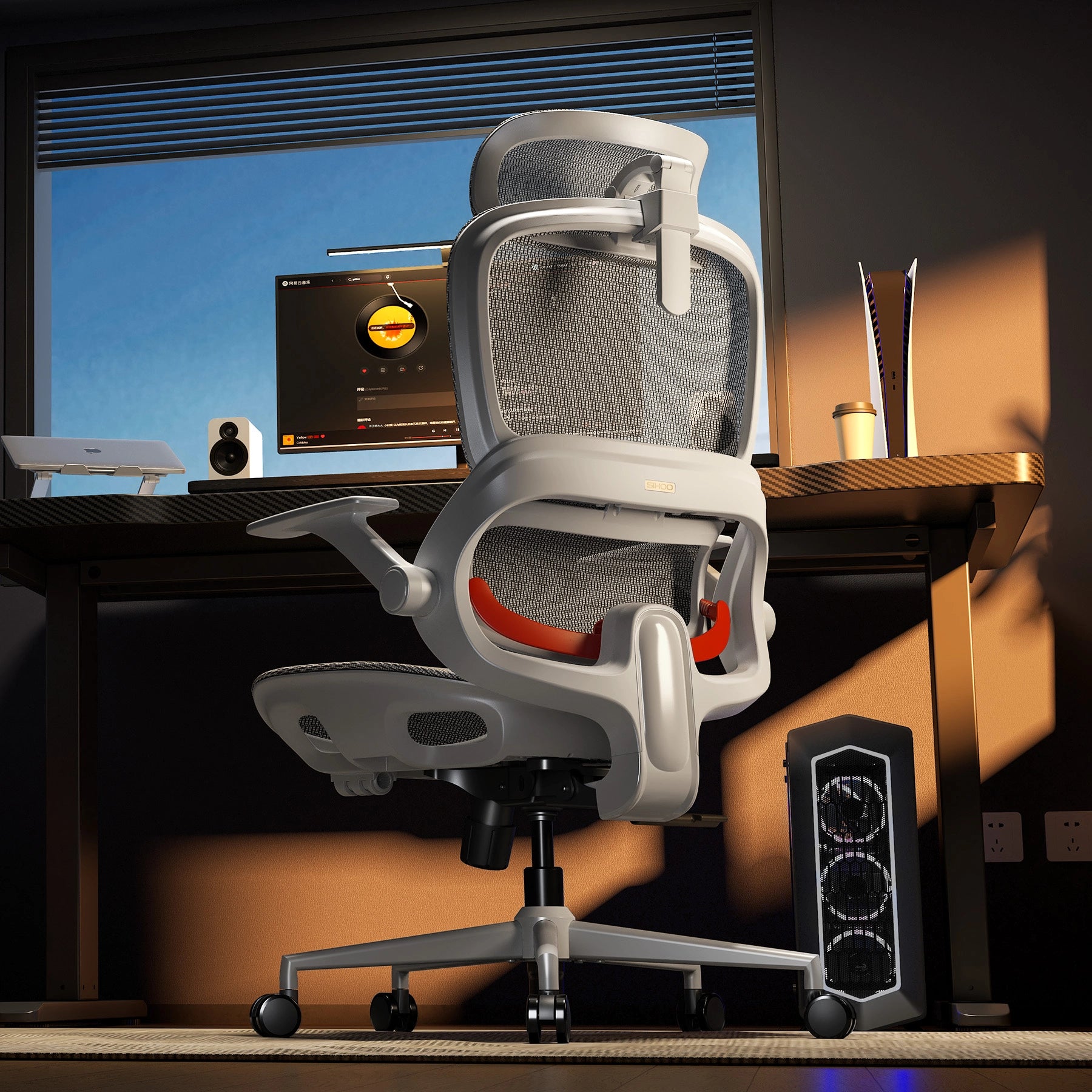 Cadeira de escritório ergonômica Sihoo B100