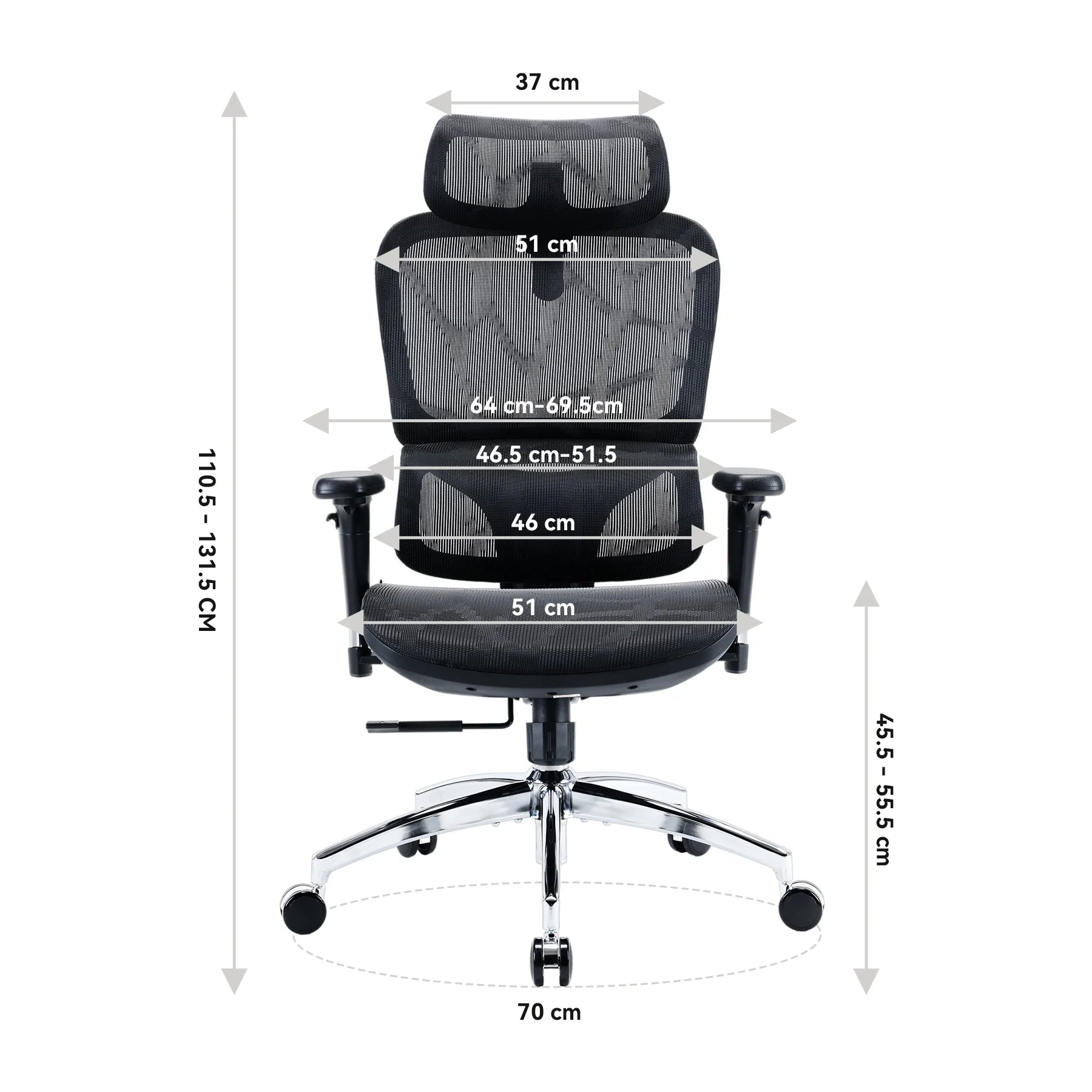 SIHOO M56B Chaise de bureau ergonomique avec soutien ultra-large et ultra-adaptif